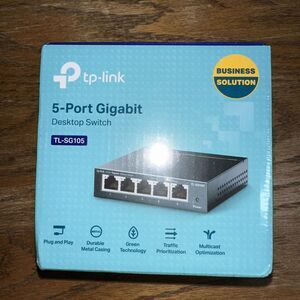 NIB SEALED TP-Link TL-SG105 5-Port Gigabit 10/100/1000 Mb/s Desktop Switch